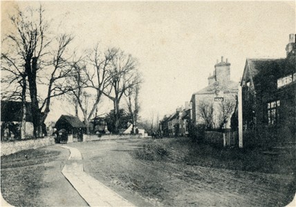 PC of Main road through Abbots Langley, Hertfordshire