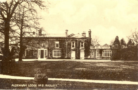 Aldenham Lodge, Aldenham, Herts - post card byMassey, Radlett
