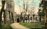 Parish Church Baldock - Valentine Post Card 57693