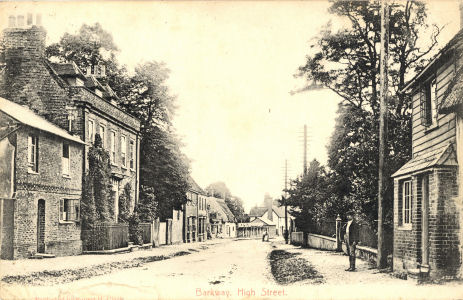 High Street, Barkway,Hertfordshire,  post card by Robert H Clark