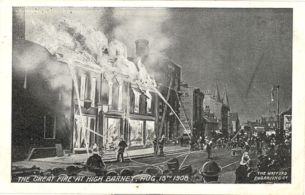 High Barnet, Fire, 1908