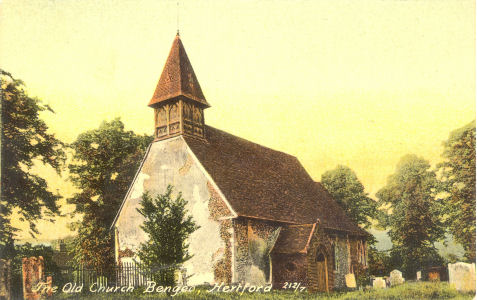 Bendeo Old Church - Knight Collection post card