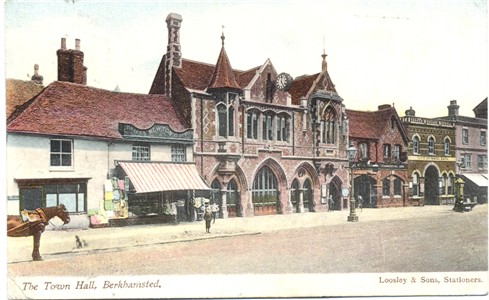 Title: The Town Hall, Berkhamsted - Publisher: Looseley & Sons, Stationers