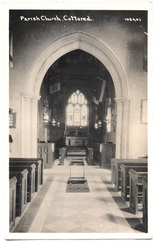 Title: Parish Church, Cottered - Publisher: B P co Ltd, No 108401 - real photo, date uncertain