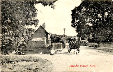 Title: Essendon Village, Herts - Publisher: C. Martin, London, No. 2076 - Date: posted 1914