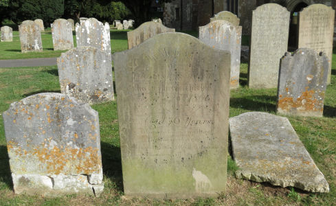 The Burchmore graves in Flamstead, Hertfordshire, churchyard