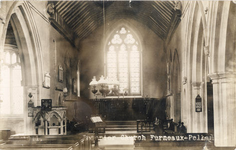 Furneaux Pelham Parish Church, post card