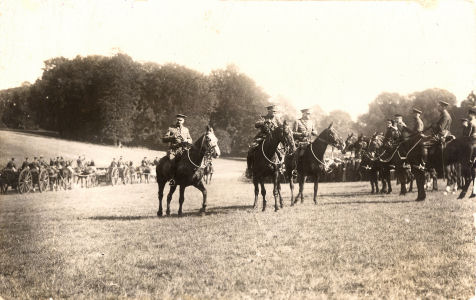 Lord Kitchener inspecting the troop at St Albans, September 1914
