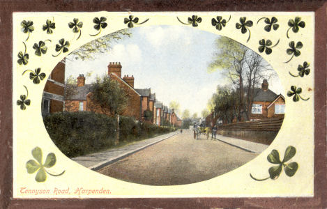 Tennyson Road, Harpenden - Post Card by "LN" in the Castle Series