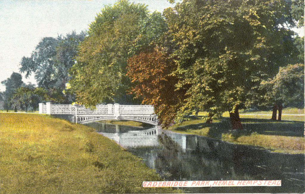 Iron Bridge over River Gade, Gadebridge Park, Hemel Hempstead
