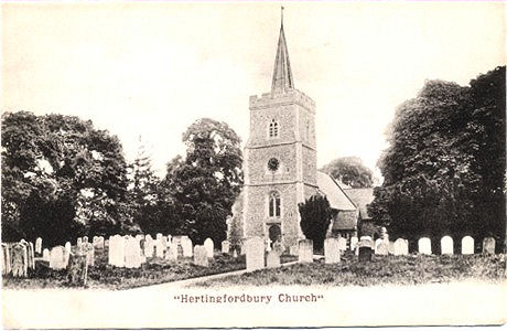 Title: Hertingformbury Church - Publisher: R & S copyright - The Hertford Series No. 5 - Date: circa 1903 (Inland only)