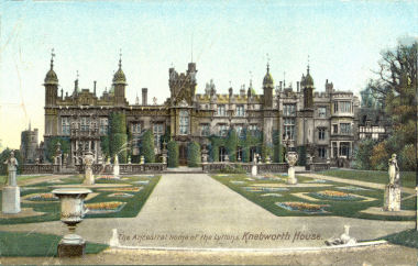 Knebworth House, Hertfordshire, post card