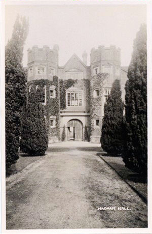 Post card of Hadham Hall, Little Hadham, Herts