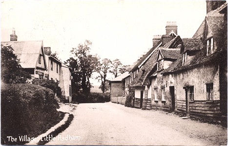 Post Card view of the Village, Little Hadham, by J Houghton