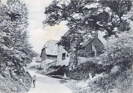 Children playing in Church Lane, Marsworth, Buckinghamshire  (larger digital image available)