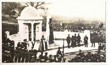 Unvielling Beds Herts War Memorial at Bedford