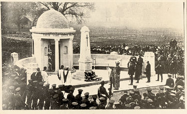 Unvielling Beds Herts War Memorial at Bedford