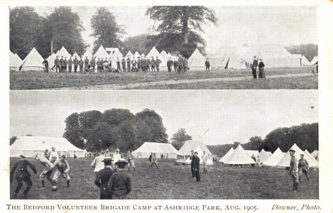 Bedford Volunteer Brigade, Ashridge Park, 1905