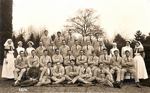 Patients at Napsbury Military Hospital, 1916/7 winter