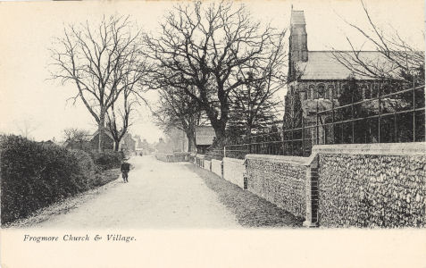 Frogmore Village - post card by Alpha, St Albans