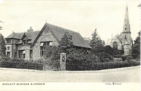 Schools and Chruch at Radlett, Hertfordshire