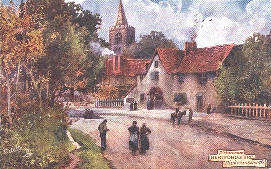 Title: Picturesque Hertfordshire, Rickmansworth - Publisher: Raphael Tuck, "Oilette" 7425 - circa 1908
