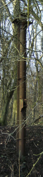 Picture of pillar on former Sandridge Rifle Range, taken in 2008