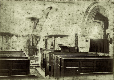 St Leonards Parich Church, Sandridge, Hertfordshire - interior with box pews