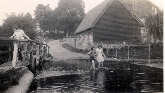 Ford on River Lea at Water End, Sandridge