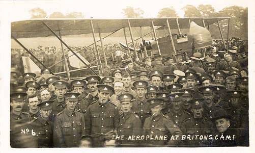 Aeroplane at Britons Camp, St Albans