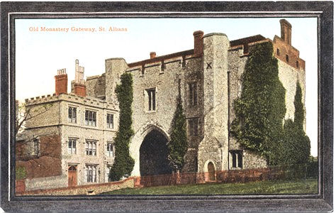 Title: Old Monestry Gateway, St Albans - Publisher: Valentine's Series "Crystoleum" 