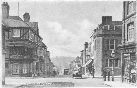 Text: Holywell Hill, St Albans - Publisher: ? -  used 1928