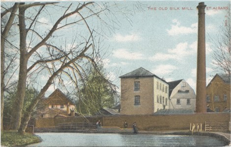 Text: The Old Silk Mill - Publisher: Hartmann  No, 2645 3 - used 1904