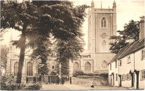 Title: St Peter's Church, St Albans - Publisher: Boots "Pelham" Series - unused - date circa 1920?