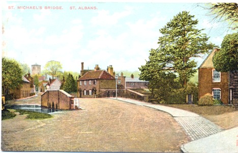 Title: St Michael's Bridge, St Albans - Publisher: Hartmann - card known posted 1905