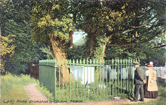 Lady Anne Grimston's Grave, Tewin, Hertfordshire - by Hartmann