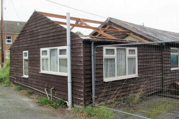 Roofless Kitchen Block, New Mill Community Centre, Tring