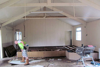 Interior of former WW1 Hut at Tring 