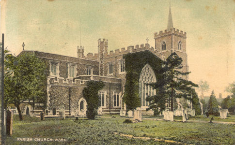 St Mary's Parich Church, Ware, Herts, Publisher G Price & Son