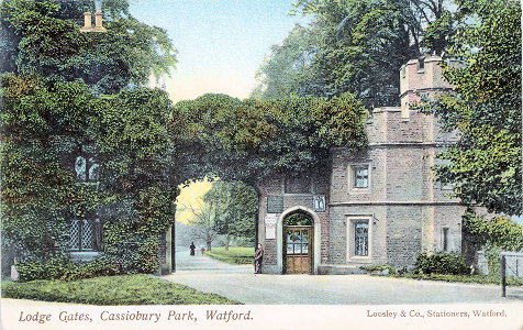 Lodge Gates, Cassiobury, Watford, by Loosley