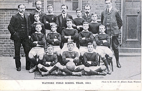 Watford Field School - Football Team - 1905/6 - by Cull