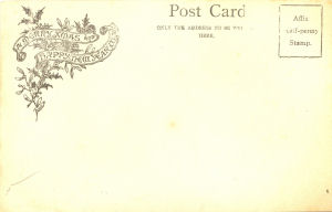 Earl post card undivided back with christmas greeting