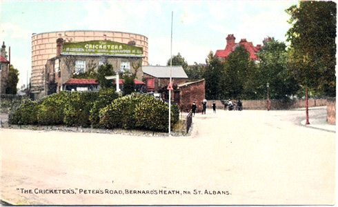 Title: "The Cricketer's", Peters Road, Bernards Heath, Nr St Albans - Publisher: unknown but numbered 23366 - date circa 1905