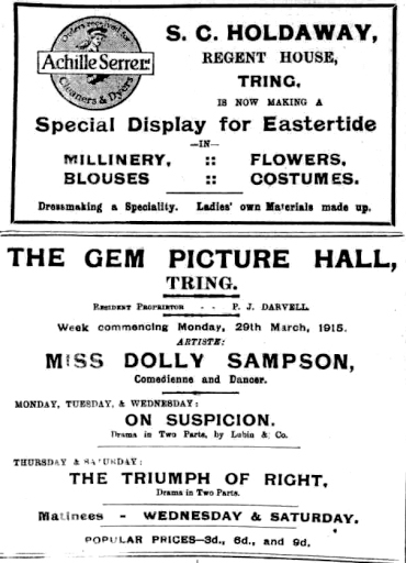 Holdaway, Gem Picture Hall, Sampson, Darvell, 