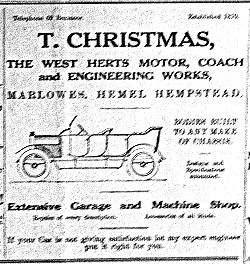 T Christmas, West Herts Motor Coach & Engineering Works, Marlow, Hemel Hempstead, Extensive Garage & Machine Shop