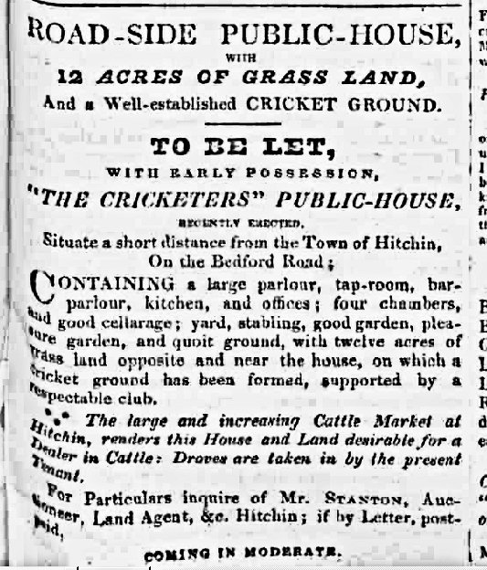 Cricketers Public House, Bedford Road, Hitchin